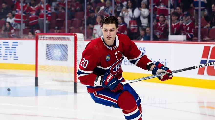 Montreal Canadiens rookie Juraj Slafkovský's eerste NHL-doelpunt